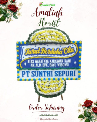 Papan Bunga Duka di Parado